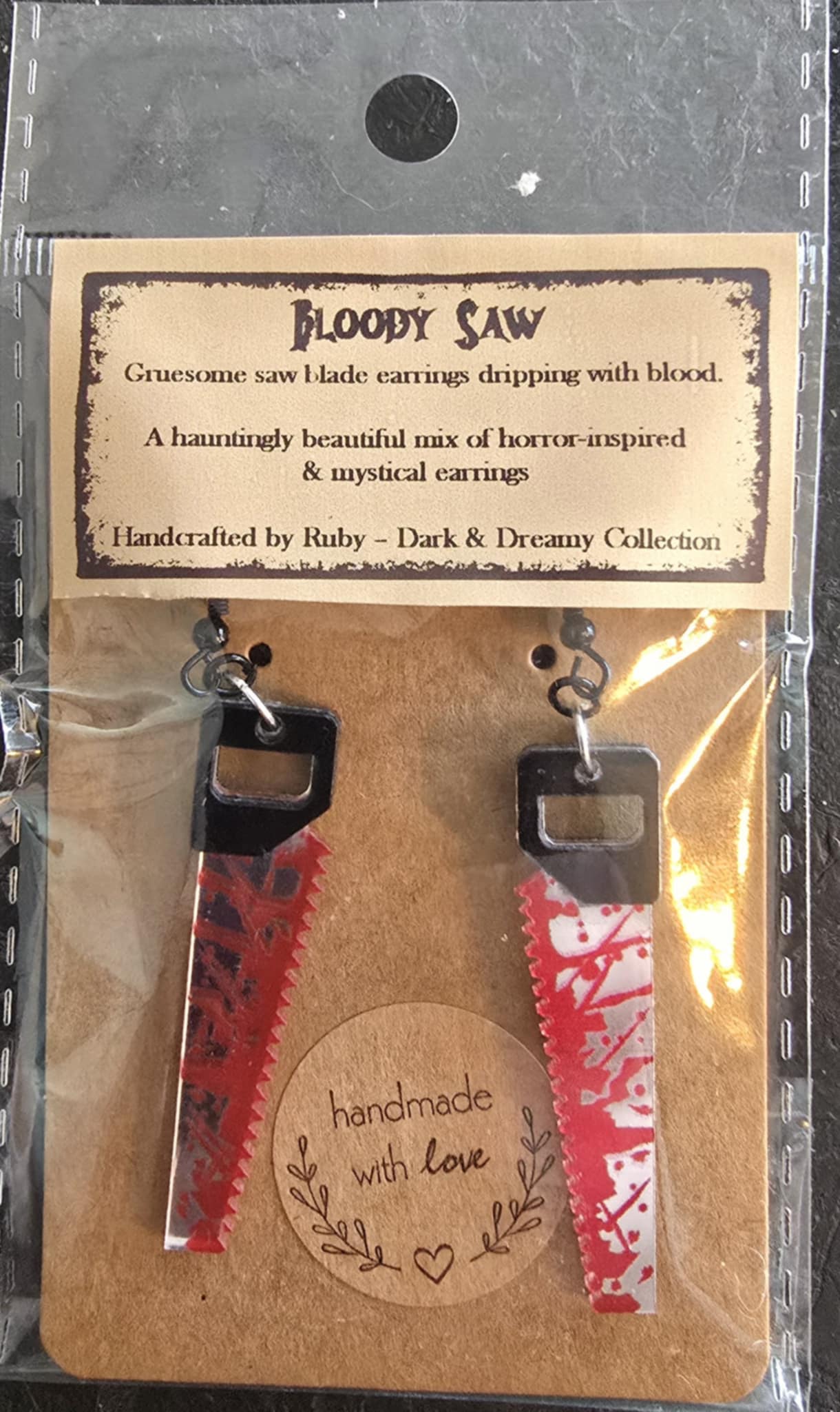 Bloody Saw Earrings